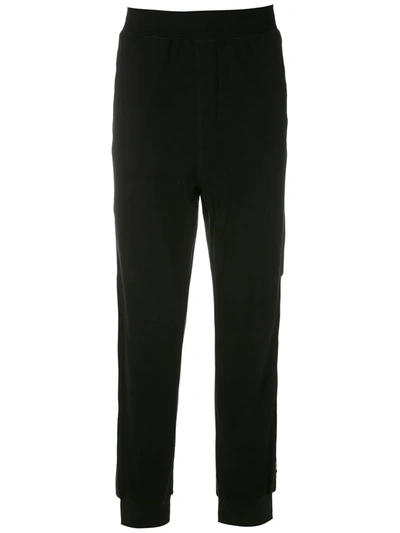 Armani Exchange Stretch Tech Blend Pants In Black