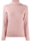 N•PEAL SPARKLE FINE KNIT JUMPER WITH ROLL NECK