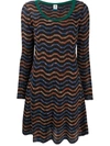 M MISSONI WAVE KNIT DRESS