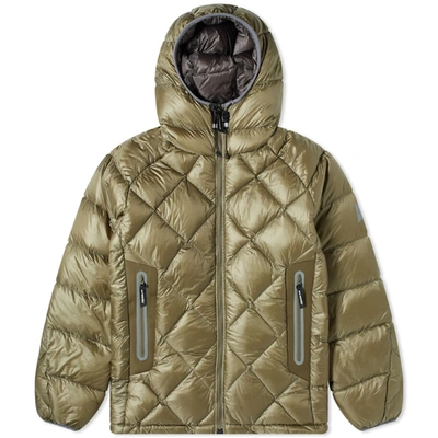 And Wander Down Hooded Jacket In Green