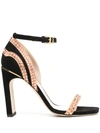 POLLINI X NATALY OSMANN EMBELLISHED SANDALS