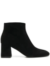 POLLINI BLOCK-HEEL ANKLE BOOTS