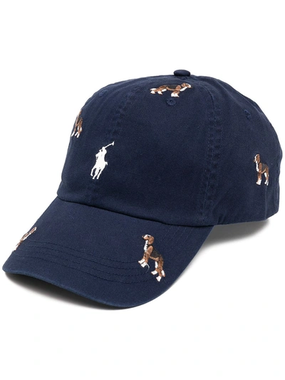 Polo Ralph Lauren Polo Pony Hound-embroidered Cap In Blue