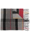 BARBOUR MODERN TARTAN FRINGED SCARF