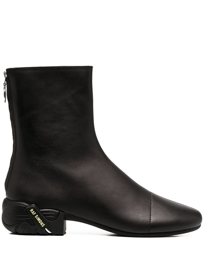 Raf Simons Black Solaris-2 Zip-up Boots