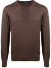 TAGLIATORE CREW NECK FINE KNIT SWEATER