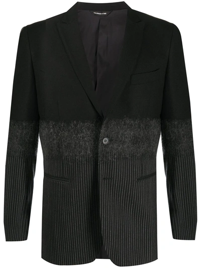 Tonello Colour-block Fitted Blazer In Black