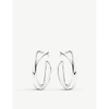 GEORG JENSEN INFINITY STERLING SILVER HOOP EARRINGS,R00127606