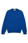Lacoste Men's V-neck Wool Sweater In Electric