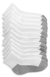 Tucker + Tate 6-pack Active Quarter Socks In White/grey