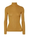 AKRIS AKRIS WOMAN TURTLENECK OCHER SIZE 12 CASHMERE, MULBERRY SILK, POLYAMIDE,14091661IT 3