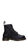 DR. MARTENS' 1460 COMBAT BOOTS IN BLACK LEATHER,11591476