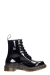 Dr. Martens' 1460 Leather Combat Boots In Black