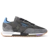 GHOUD GHOUD RUSH SNEAKER IN GRAY SUEDE AND CAMOUFLAGE FABRIC,11591403