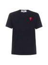 COMME DES GARÇONS PLAY LONG-HEART LOGO COTTON T-SHIRT,11591639