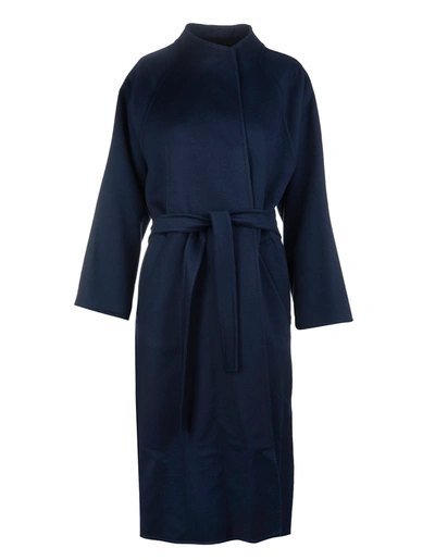 Max Mara Dark Blue Gang Coat