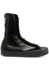 YOHJI YAMAMOTO SIGNATURE-STITCH HIGH-TOP SNEAKERS