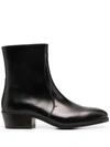 LEMAIRE ZIPPED ANKLE BOOTS