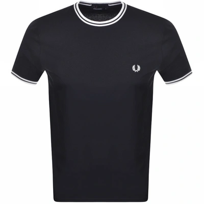 Fred Perry Twin Tipped T-shirt In Navy