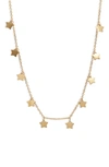 KNOTTY STARS CHARM NECKLACE,KNN-372