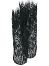 Maison Close Lace Mid-calf Socks In Black