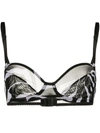 DOLCE & GABBANA ZEBRA-PRINT SHEER BRA