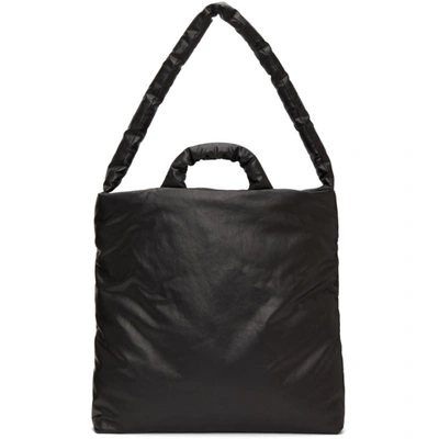 Kassl Editions Black Medium Oil Shoulder Bag In 0001 Black