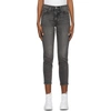 LEVI'S GREY WEDGIE FIT ANKLE JEANS