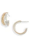 ANNA BECK TWO-TONE TWISTED HOOP EARRINGS,ER10083-TWT