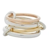 SPINELLI KILCOLLIN SILVER & GOLD HYACINTH FOUR-LINK RING