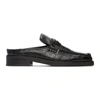 MARTINE ROSE BLACK EMBOSSED ARCHES LOAFERS