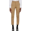 MM6 MAISON MARGIELA BEIGE WOOL TROUSERS