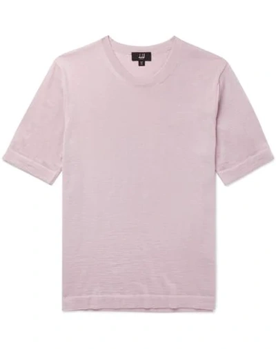 Dunhill Cashmere T-shirt In Purple