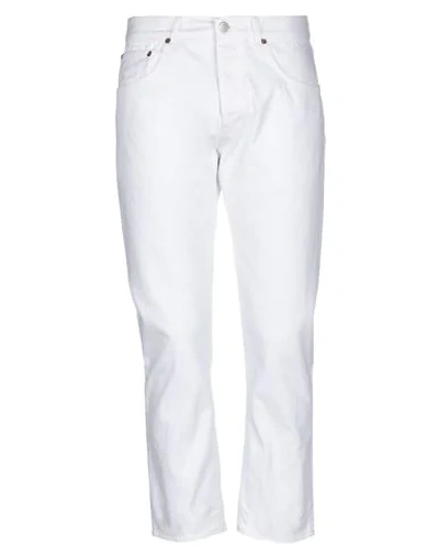 Haikure Fitted Buttoned Jeans In White