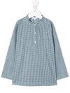 Siola Long-sleeved Micro Print Shirt In Green