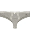 BLUMARINE LACE-EMBROIDERED THONG