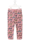 STELLA MCCARTNEY HAPPY NOTES PRINTED TRACK PANTS