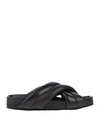 Jil Sander Sandals In Black