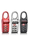 Tumi Assorted 3-pack Tsa Locks In Black
