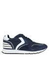 VOILE BLANCHE VOILE BLANCHE MAN SNEAKERS MIDNIGHT BLUE SIZE 6 SOFT LEATHER, TEXTILE FIBERS,11963253MK 15