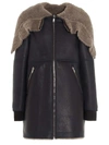 RICK OWENS REVERSIBLE SHEARLING COAT