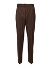 AGNONA MATCHING BELT PANTS IN BROWN