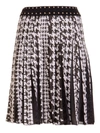 ROBERTO CAVALLI HOUNDSTOOTH KNITTED SKIRT IN BLACK