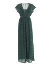 M MISSONI LAMÉ PATTERN DRESS IN GREEN