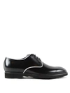 DOLCE & GABBANA CONTRASTING PIPING DERBY SHOES