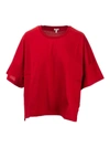 LOEWE OVERSIZED T-SHIRT WITH ANAGRAM IN RED