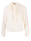 GUCCI JABOT SHIRT IN IVORY COLOR
