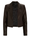 RTA Wynn Cropped Leather Blazer,060058255982