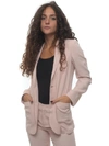 RED VALENTINO LINED BLAZER PINK ACETATE WOMAN