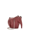 LOEWE ELEPHANT DARK RED LEATHER POUCH,3930593